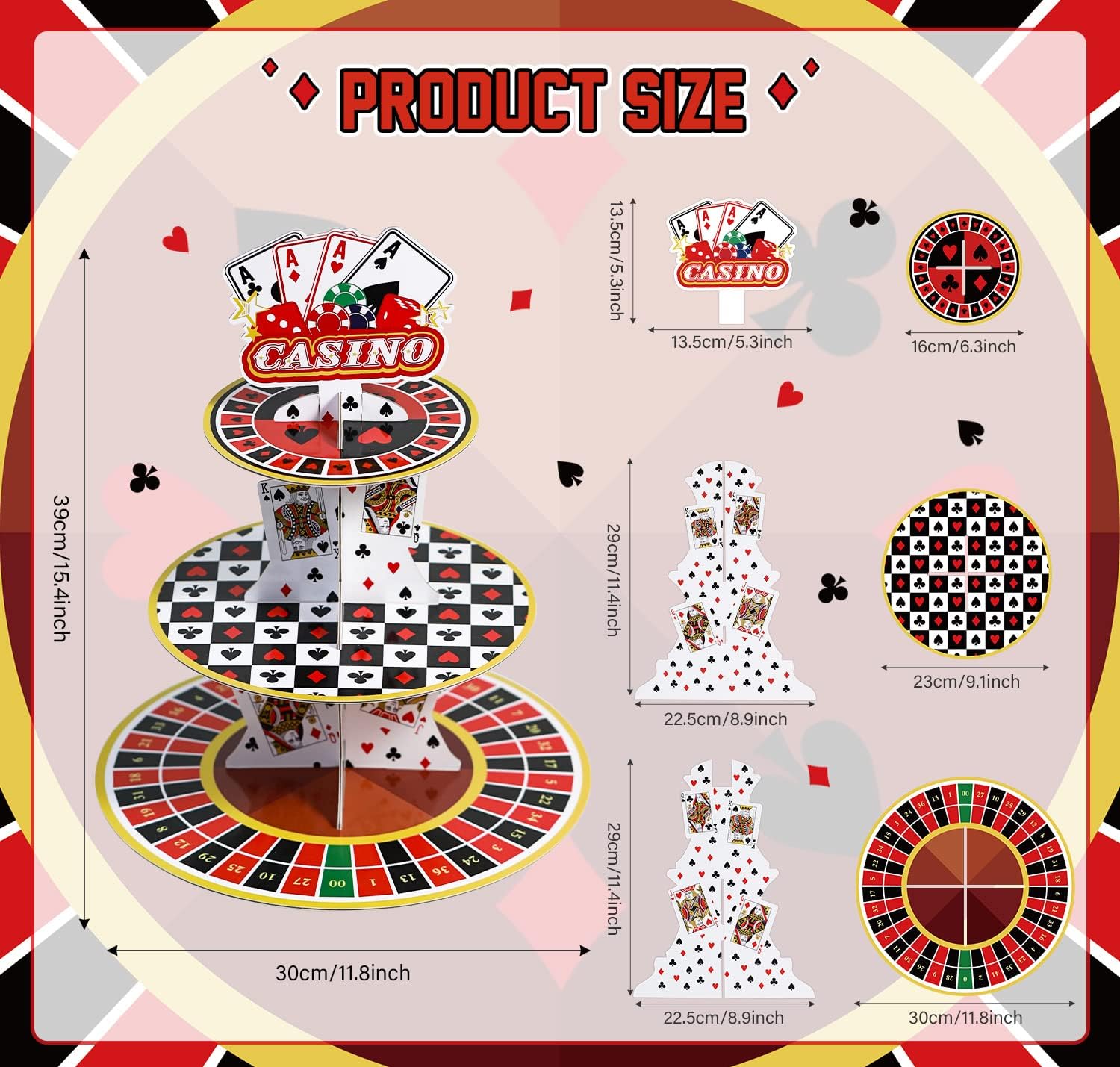 Casino Cupcake Stand 3 Tier fo - Cupcake Stand Tier recension och pris