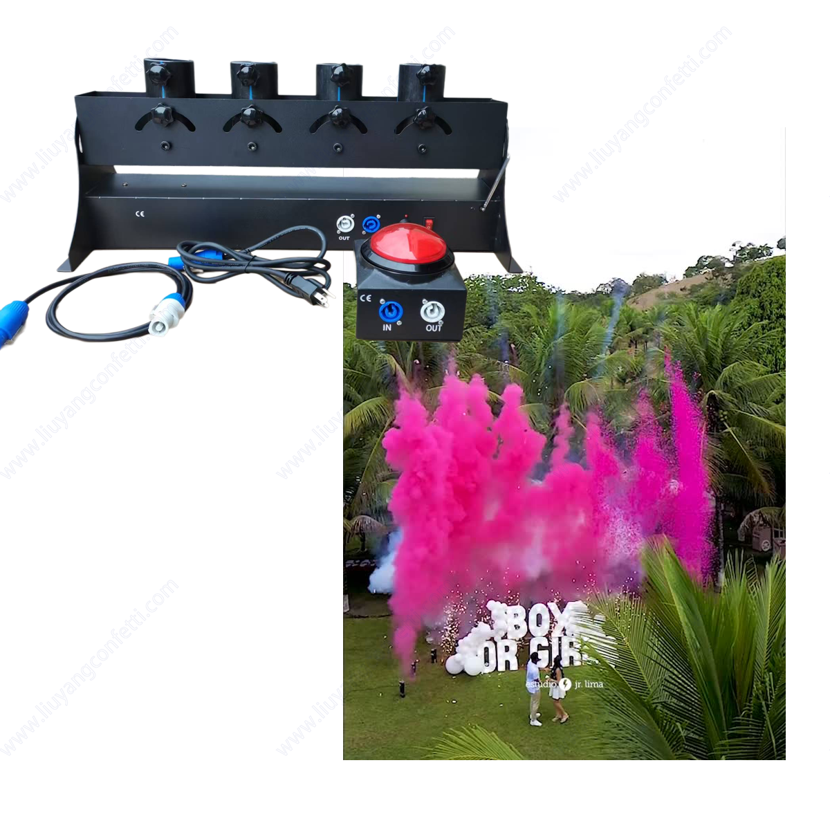 Electronic Spray Confetti Powd - Confetti Cannon Tube recension och pris