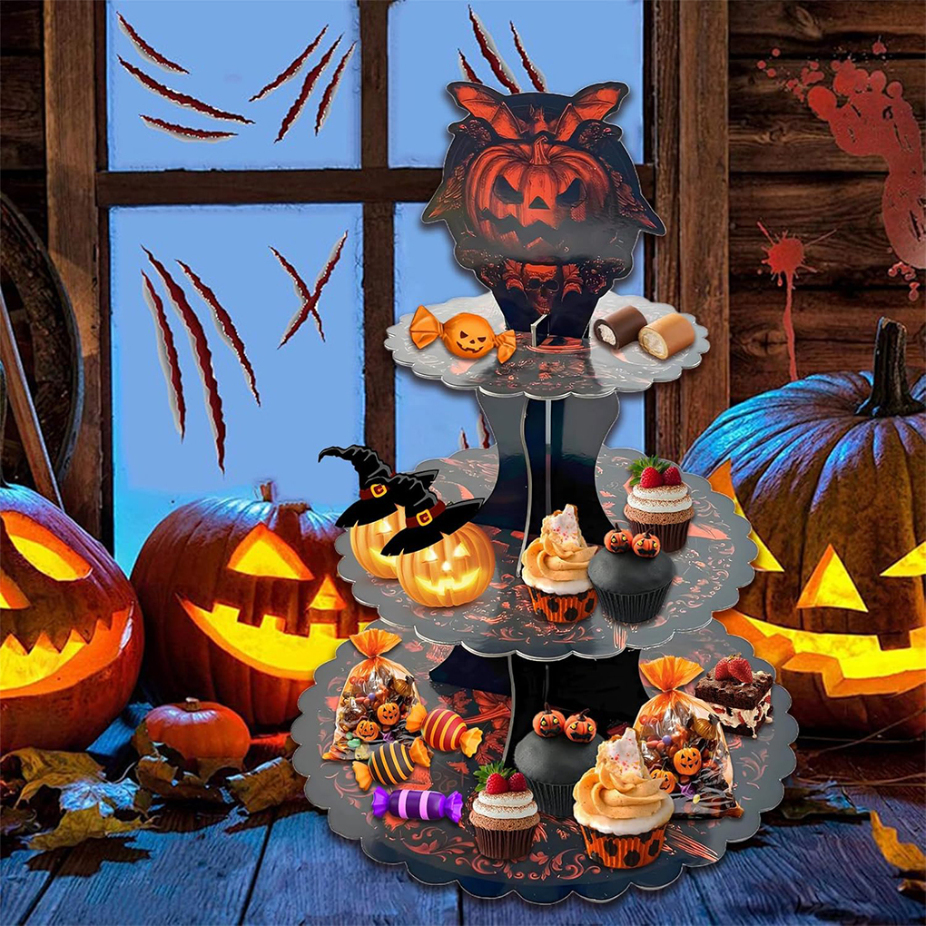 Halloween Cake Stand Pumpkin B - Cupcake Stand Tier recension och pris
