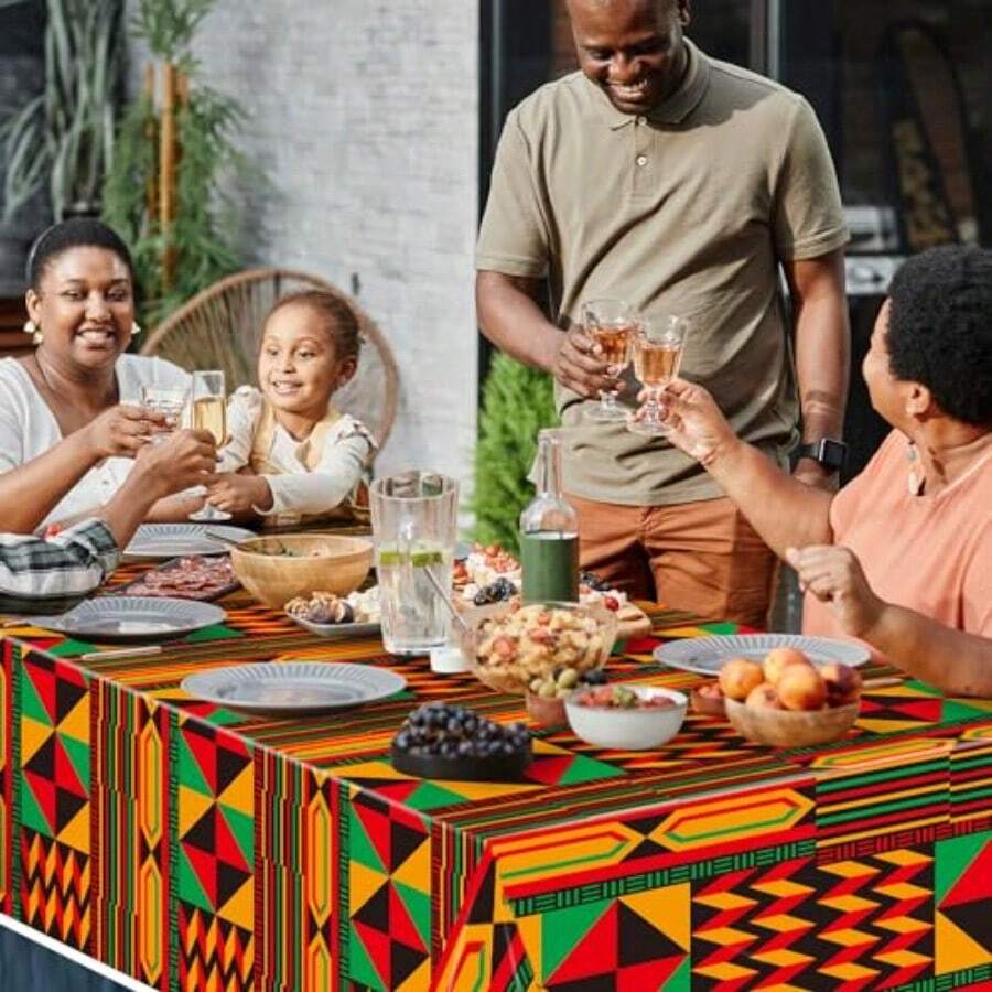 3 Packs African Print Disposab - Table Cloth Disposable recension och pris