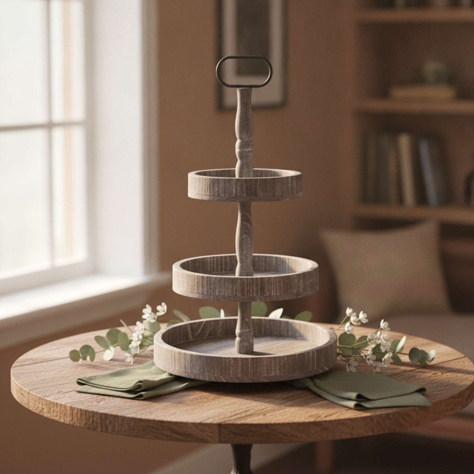 3-Tier Dessert Stand Rustic 3- - Cupcake Stand Tier recension och pris
