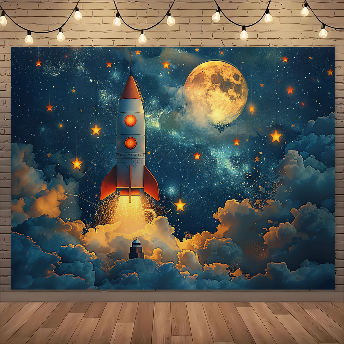 1pc Dreamy Night Sky Rocket Wa - Event Launch Party recension och pris